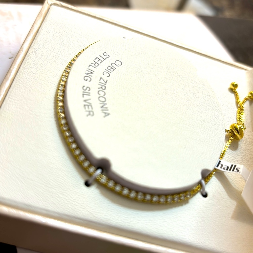 Racheal Zoe! Cubic zirconiaonia! Sterling silvery bracelet - Picture 7 of 9
